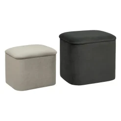 Set de 2 poufs "Dani"*ATMOSPHERA New