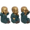 Set de 3 statuettes "Bouddha"*ATMOSPHERA