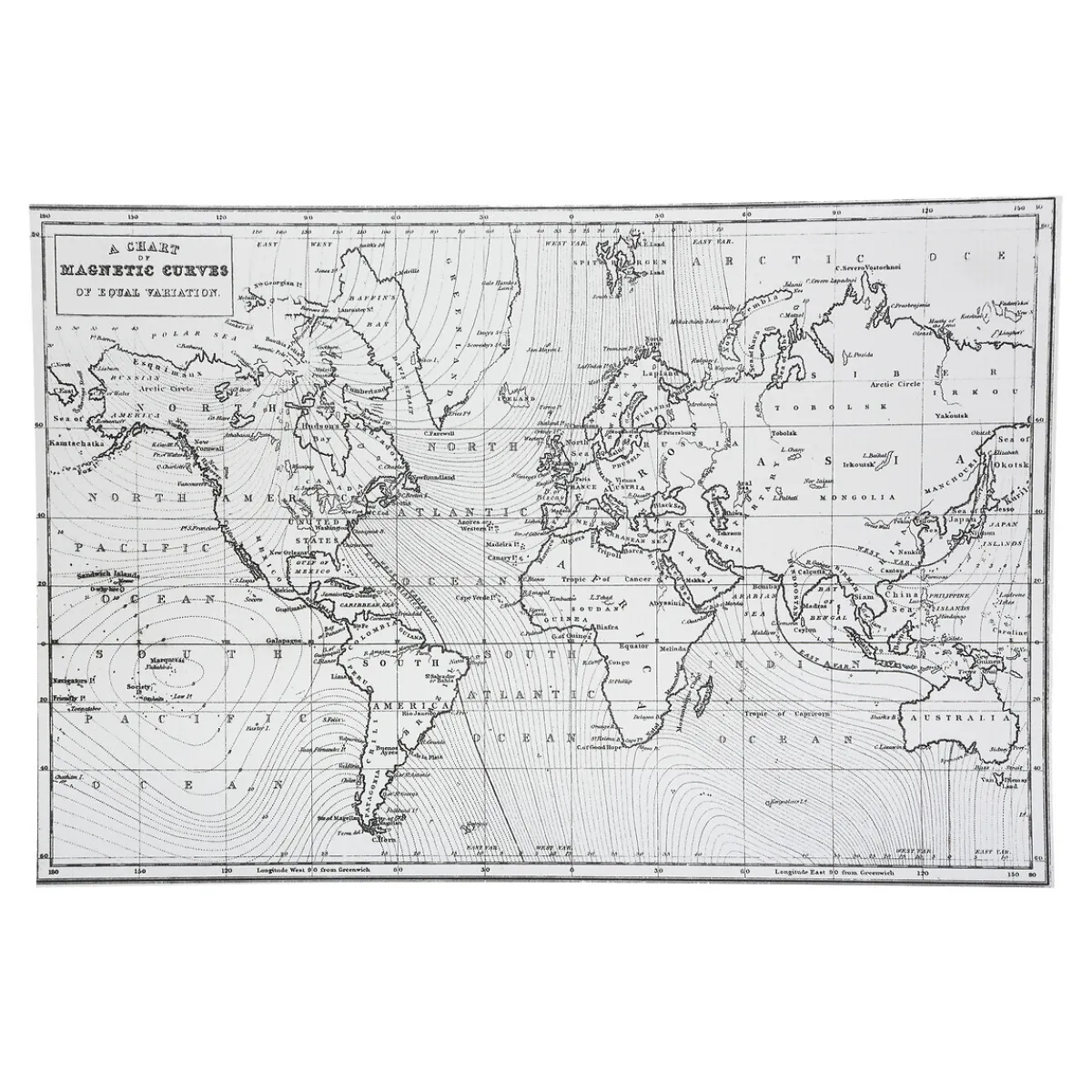 Set de table "Planisphère"*ATMOSPHERA Hot