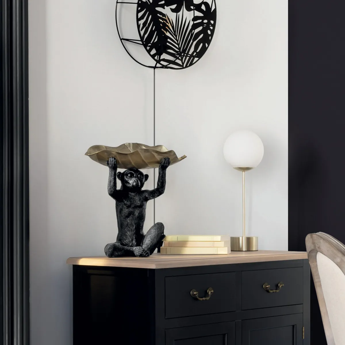 Statue "Singe feuille"*ATMOSPHERA Hot