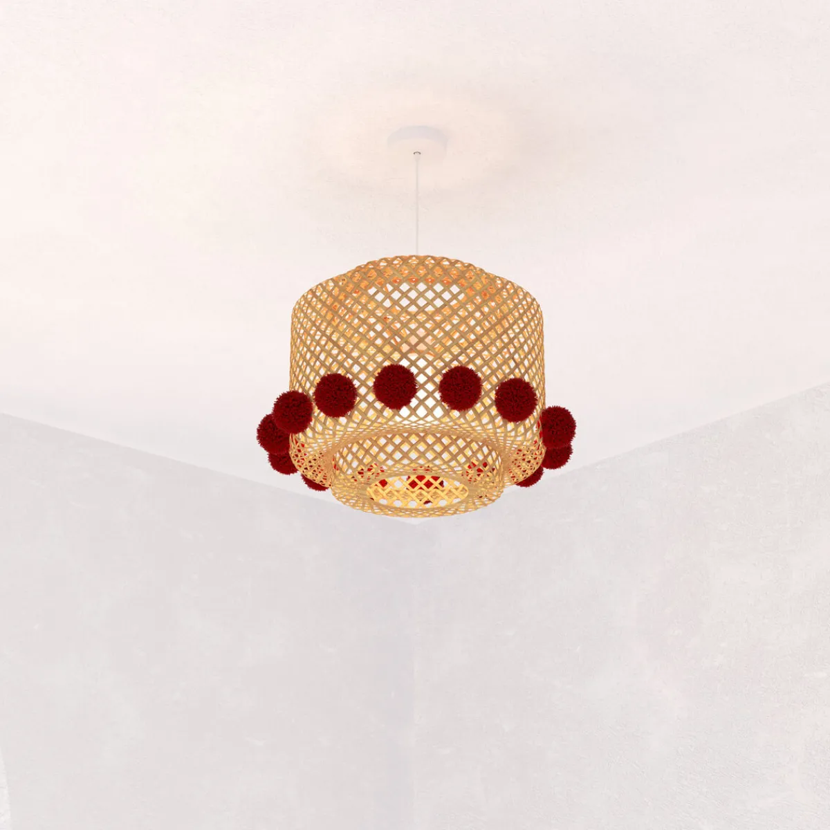 Suspension enfant "Liby', pompons*ATMOSPHERA Discount