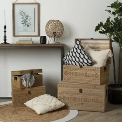 Tapis en jute bord blanc*ATMOSPHERA Discount