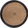 Tapis en jute bord noir*ATMOSPHERA Outlet