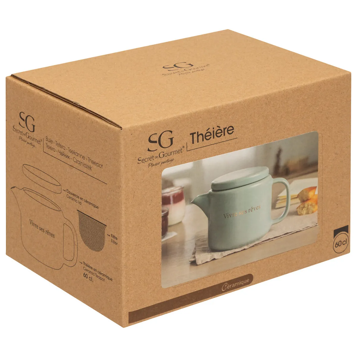 Théière "Bonne journée"*ATMOSPHERA Discount