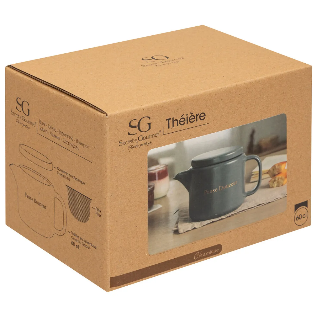 Théière "Bonne journée"*ATMOSPHERA Discount