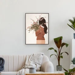 Toile encadrée "Femme"*ATMOSPHERA Sale