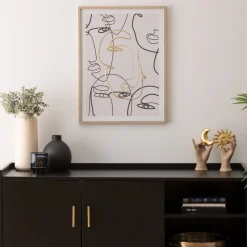 Toile imprimée encadrée "Coralie"*ATMOSPHERA Best