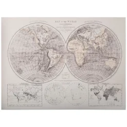 Toile imprimée "Mapmonde"*ATMOSPHERA Clearance