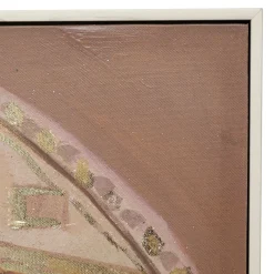 Toile peinte encadrée 