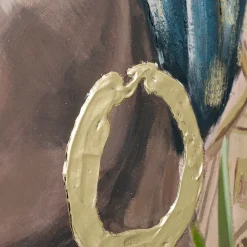 Toile peinte encadrée 