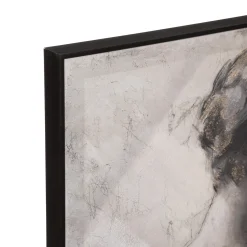 Toile peinte encadrée 