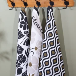 Torchon imprimé "Twisted Lime"*ATMOSPHERA Hot