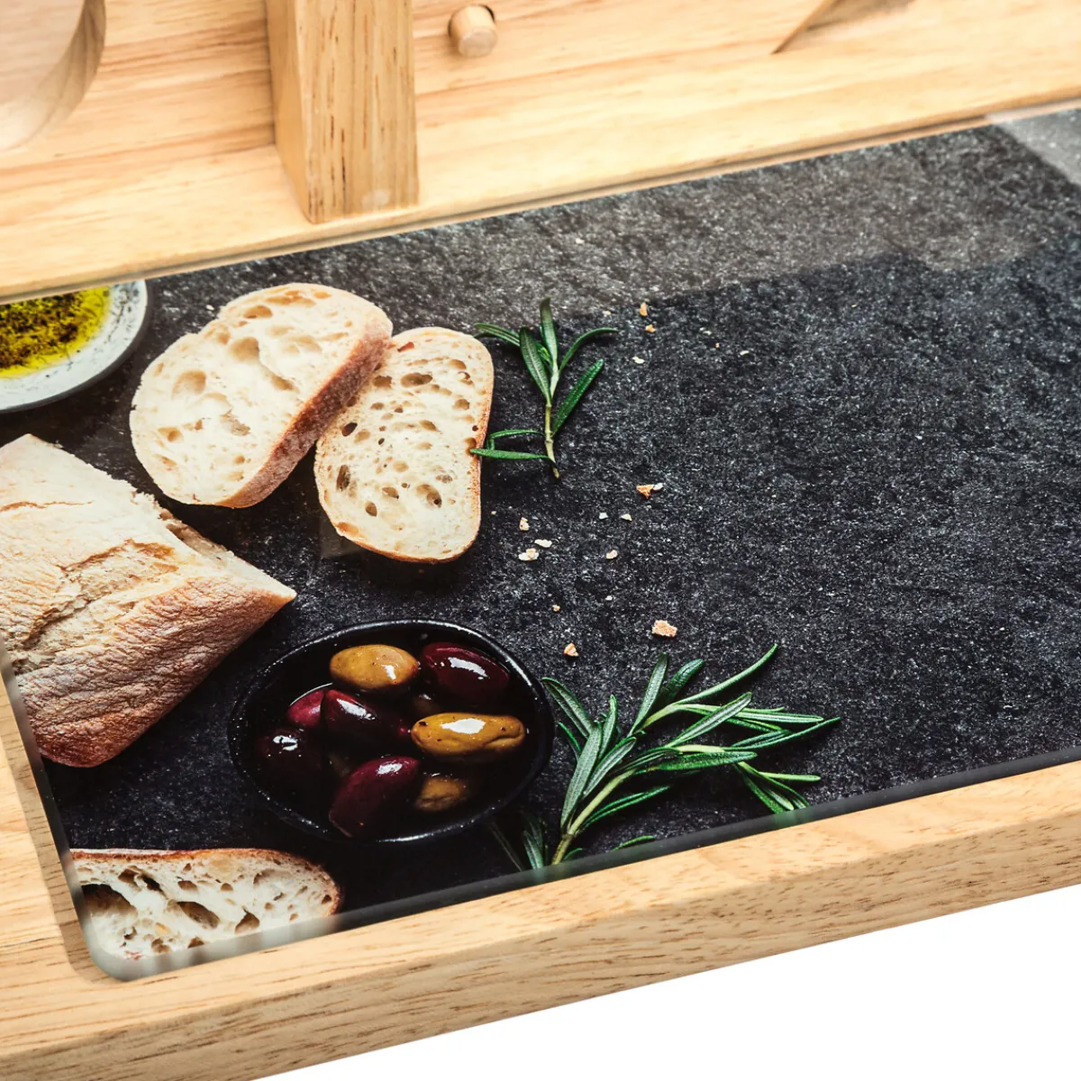 Trancheuse à charcuterie avec planche*ATMOSPHERA