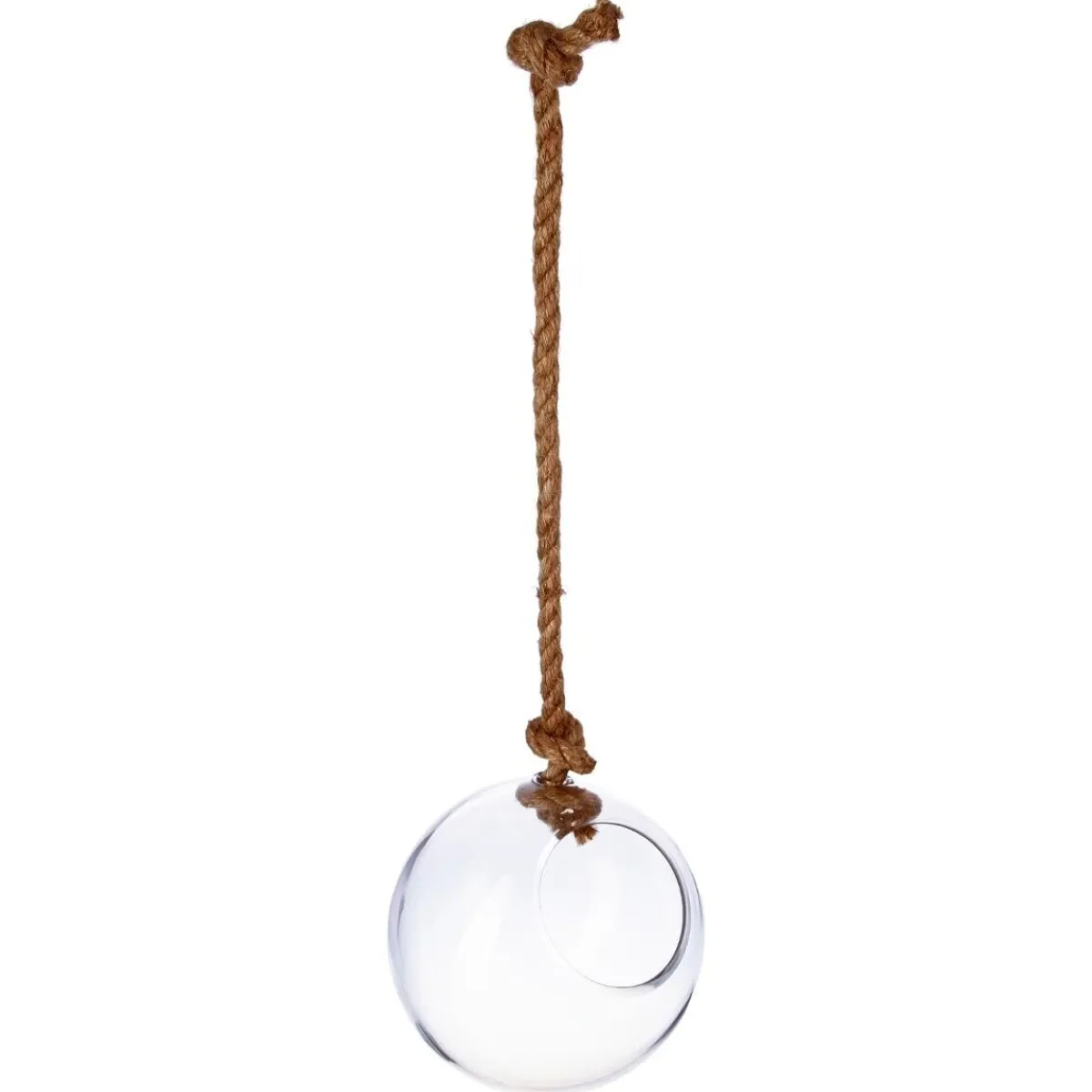 Vase boule, verre et corde*ATMOSPHERA Sale
