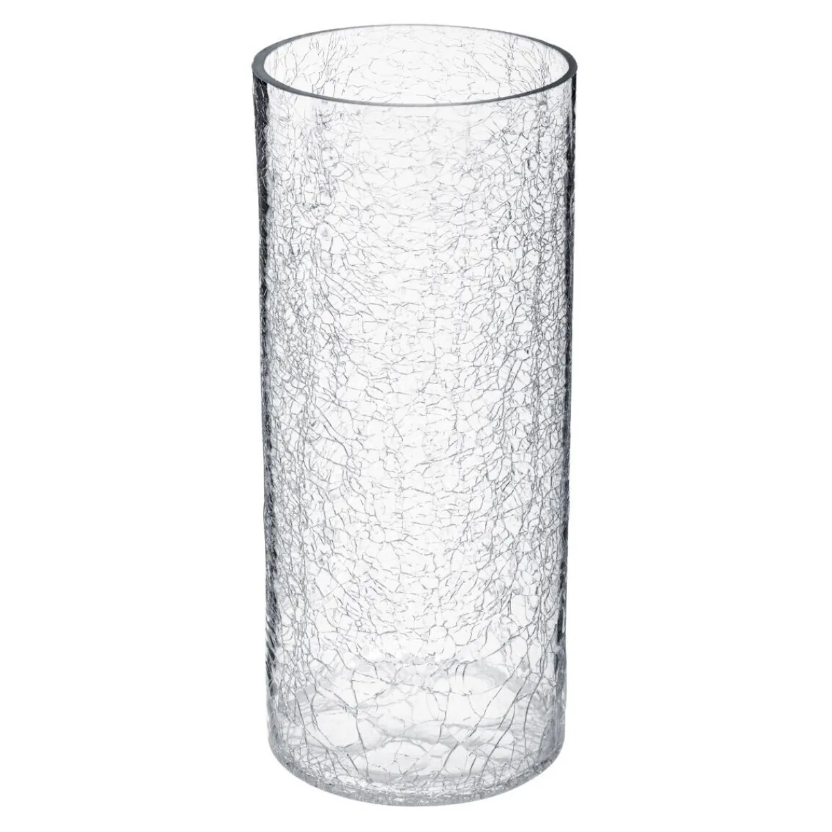 Vase cylindre verre craquelé*ATMOSPHERA New