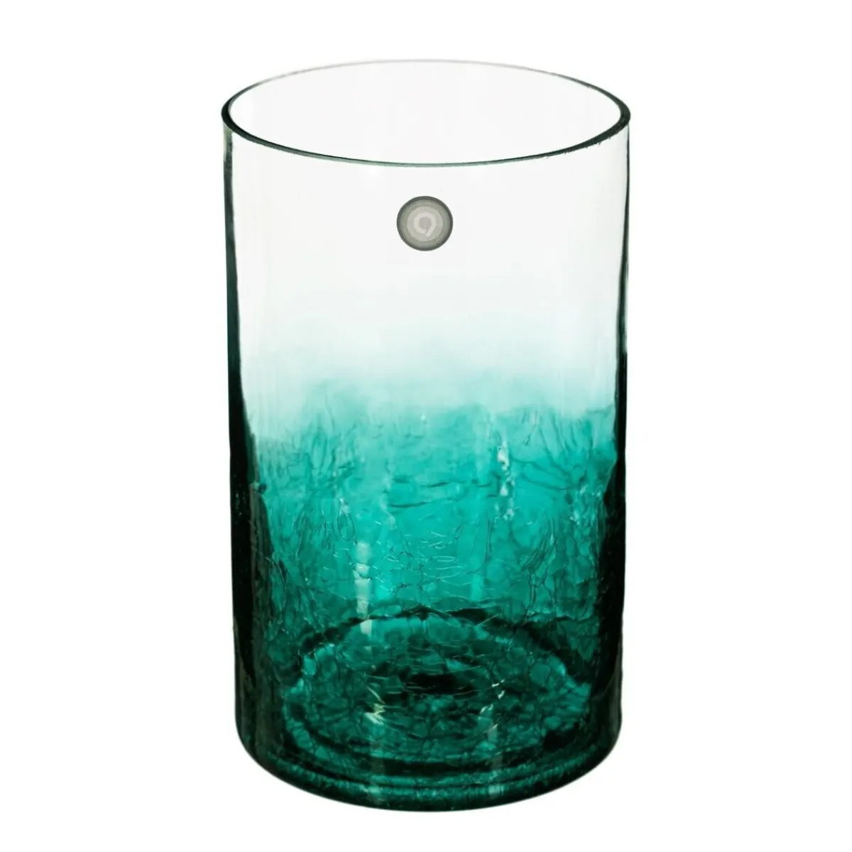 Vase cylindre, verre craquelé*ATMOSPHERA Clearance