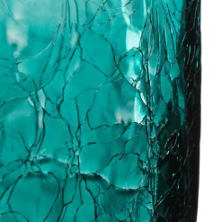 Vase cylindre, verre craquelé*ATMOSPHERA Clearance