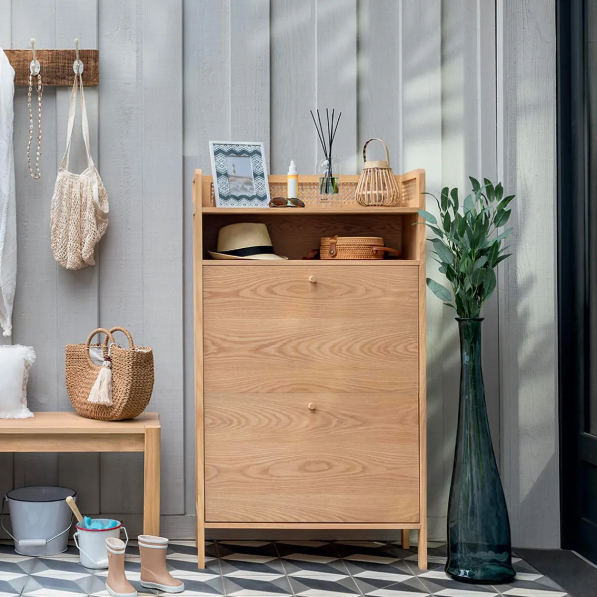 Vase long, verre recyclé*ATMOSPHERA Outlet