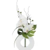 Vase orchidées artificielles, blanc*ATMOSPHERA Outlet